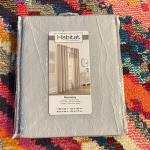 Habitat Silver Curtain Panel